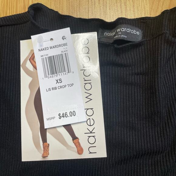 Naked Wardrobe Ribbed Crop Shirt - Picture 6 of 11